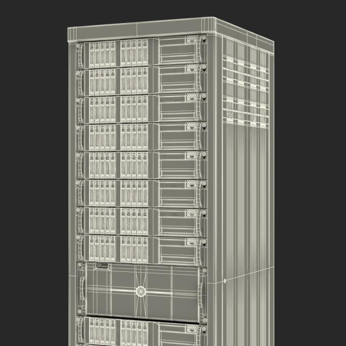 3D Generic Servers in Rack model