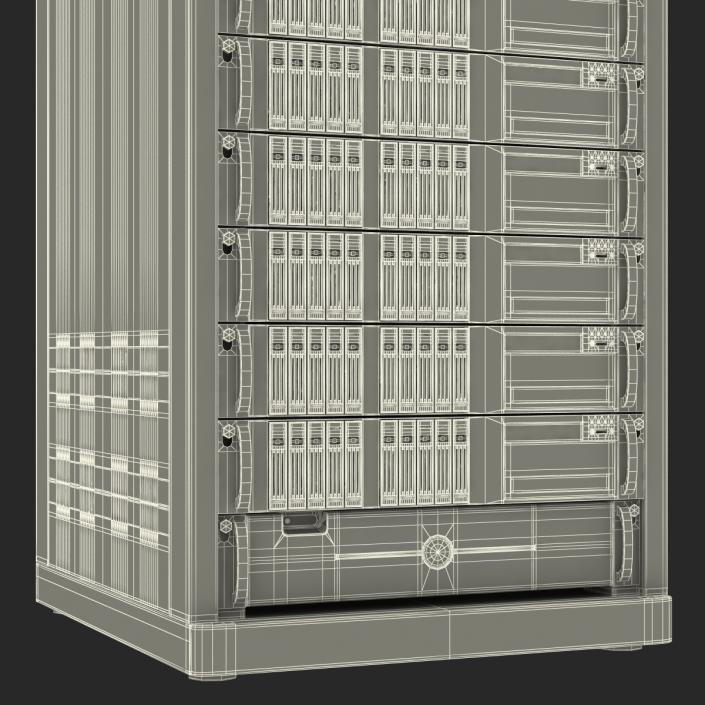 3D Generic Servers in Rack model