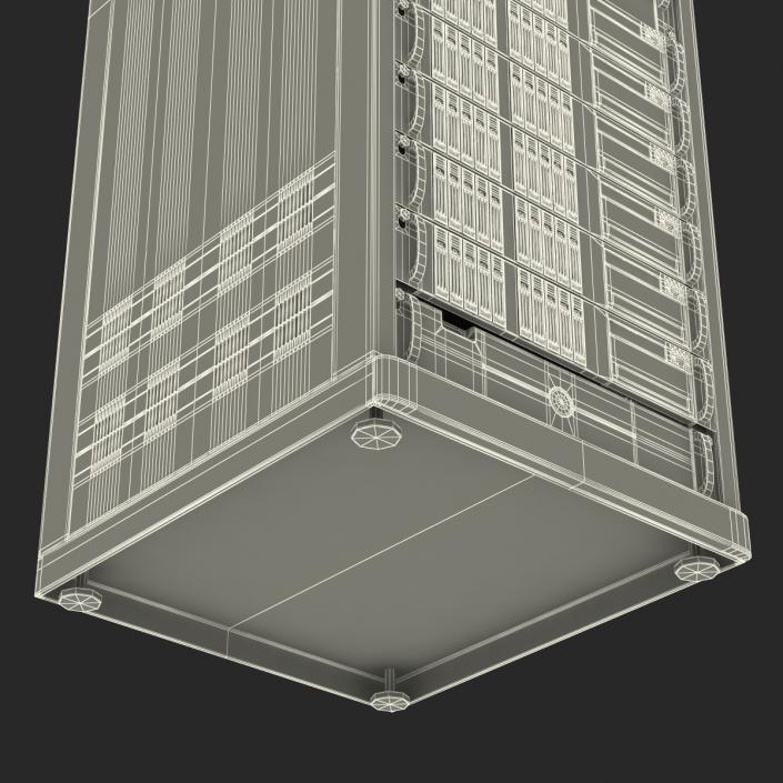 3D Generic Servers in Rack model