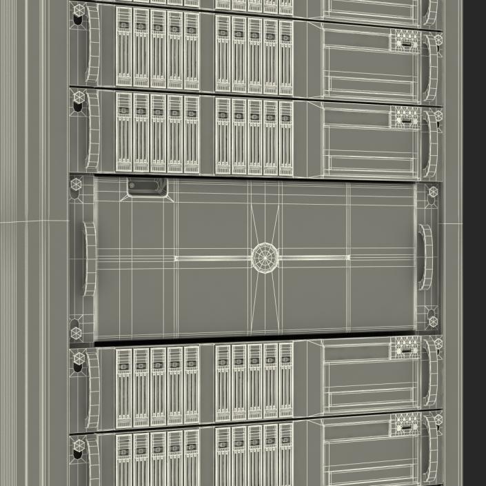 3D Generic Servers in Rack model