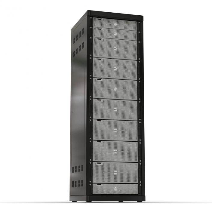 3D model Dell Servers in Rack