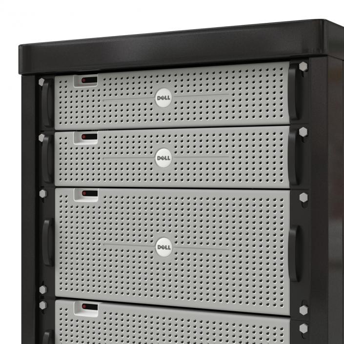 3D model Dell Servers in Rack