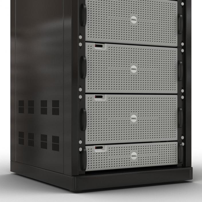 3D model Dell Servers in Rack