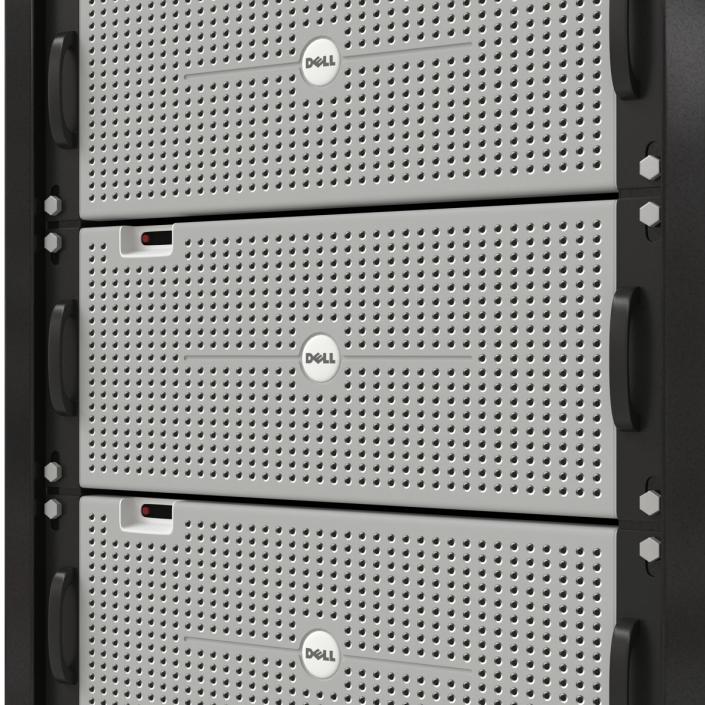 3D model Dell Servers in Rack