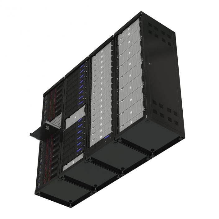 Generic Server Racks Set 3D model