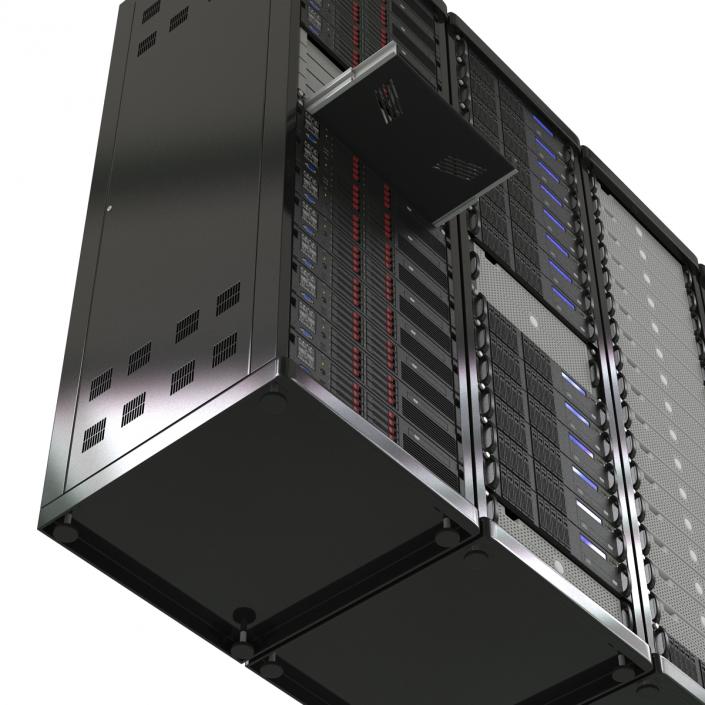 Generic Server Racks Set 3D model