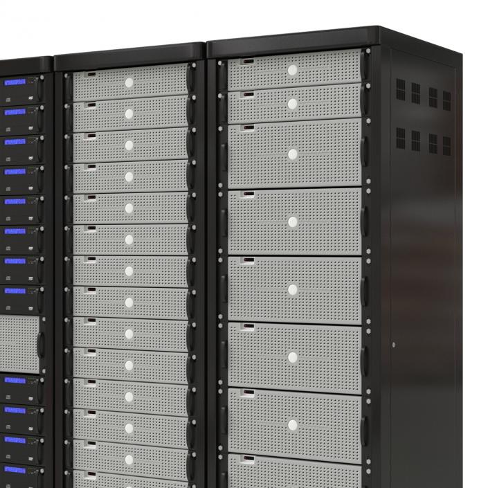 Generic Server Racks Set 3D model