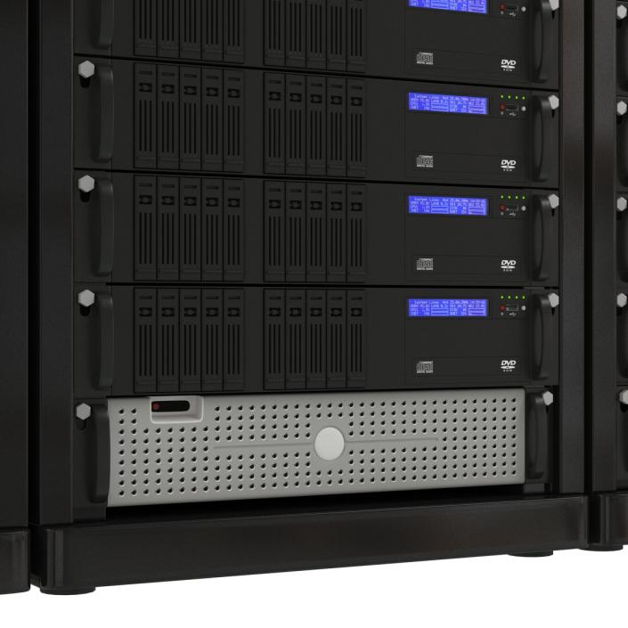 Generic Server Racks Set 3D model