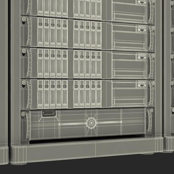 Generic Server Racks Set 3D model