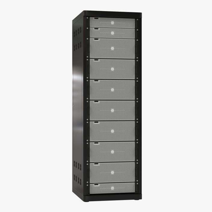 3D model Generic Servers in Rack 2