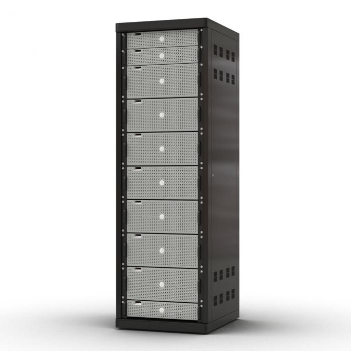 3D model Generic Servers in Rack 2