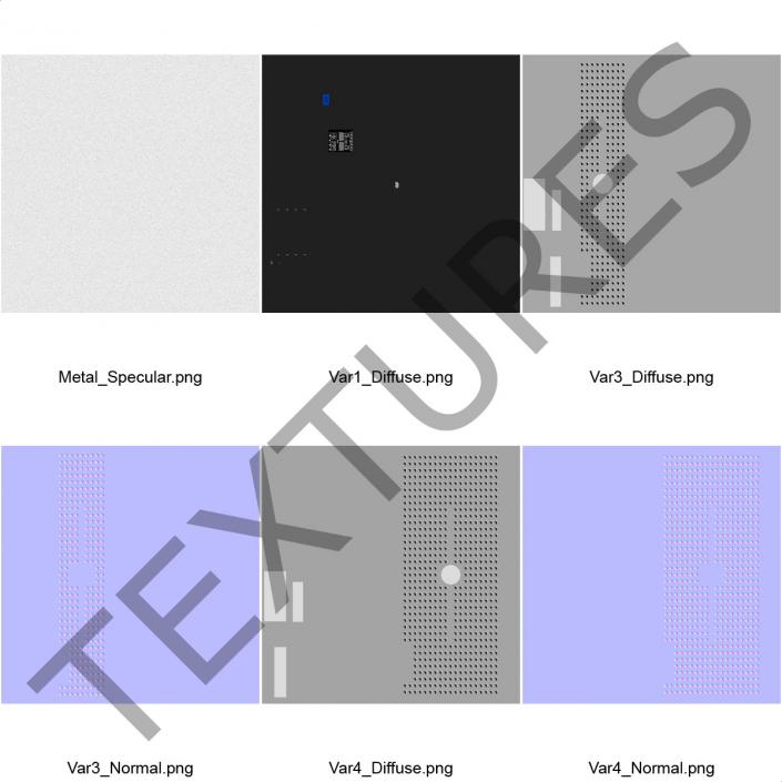 3D model Generic Servers in Rack 2