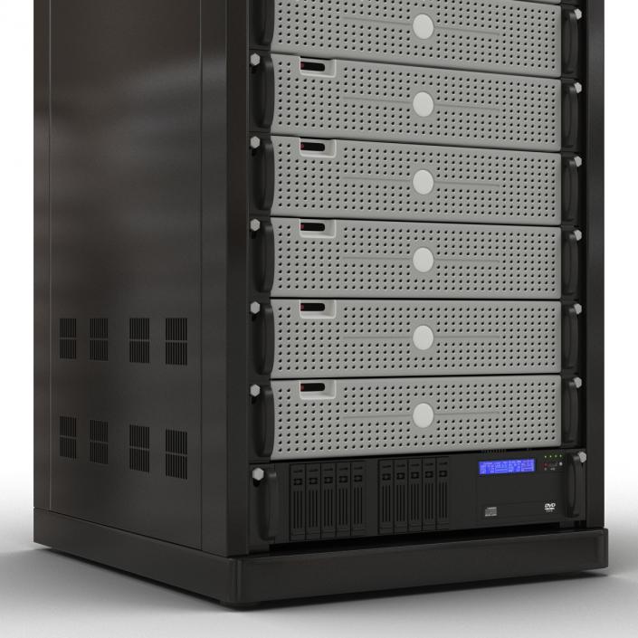 3D model Generic Servers in Rack 3