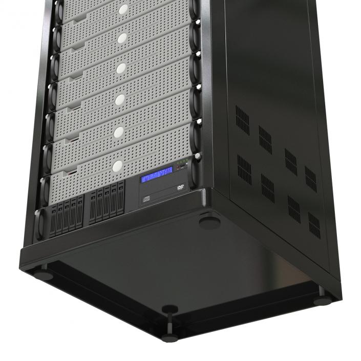 3D model Generic Servers in Rack 3