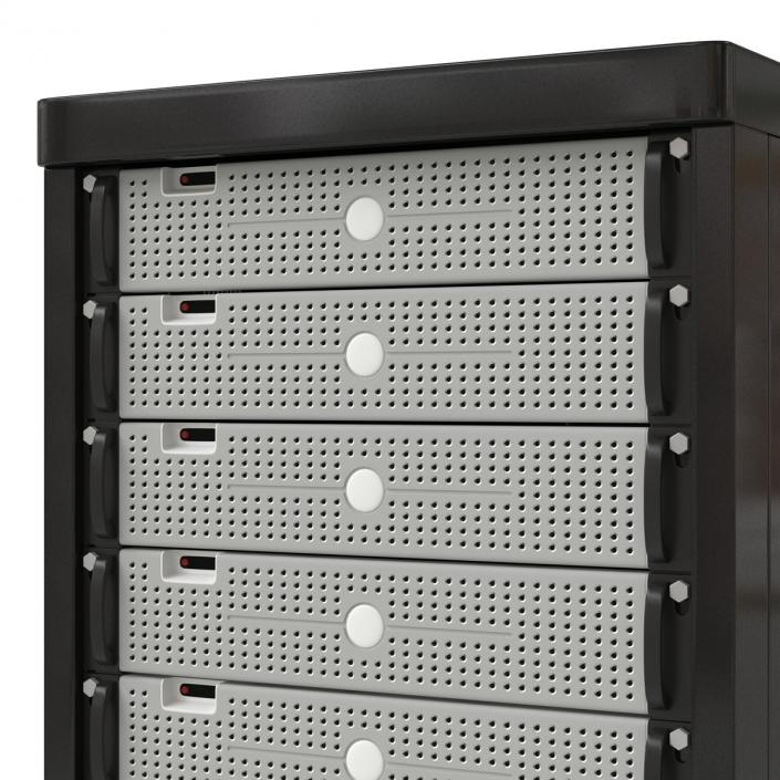 3D model Generic Servers in Rack 3