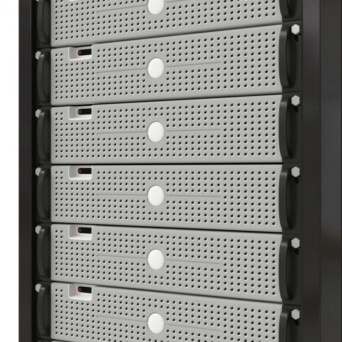 3D model Generic Servers in Rack 3