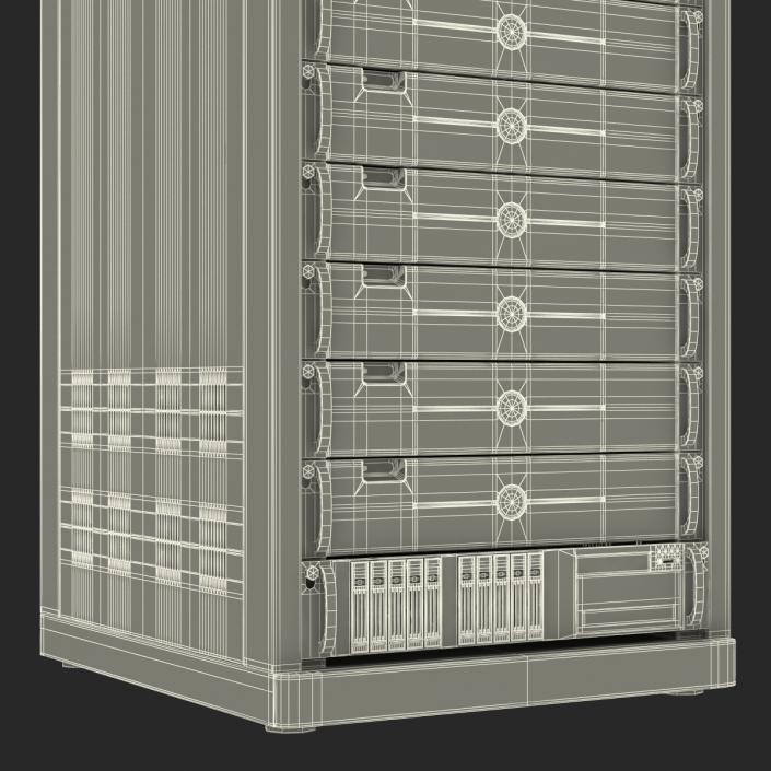 3D model Generic Servers in Rack 3