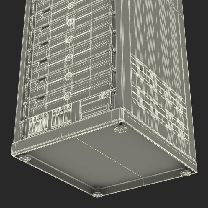 3D model Generic Servers in Rack 3