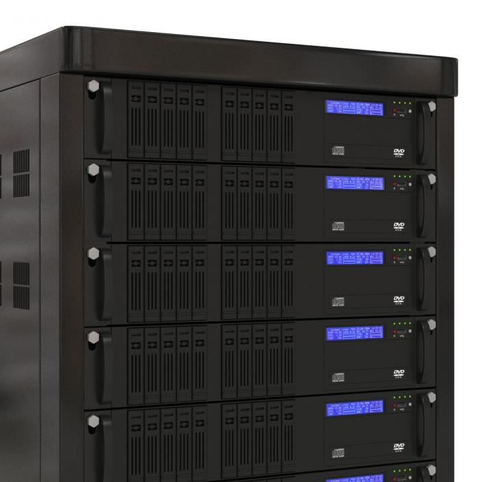 3D model Servers in Rack