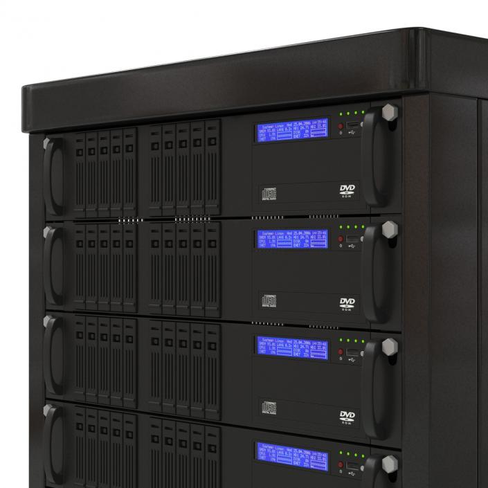 3D model Servers in Rack