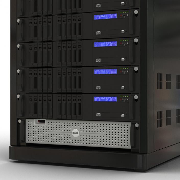 3D model Servers in Rack