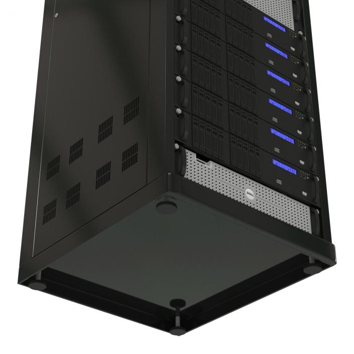 3D model Servers in Rack