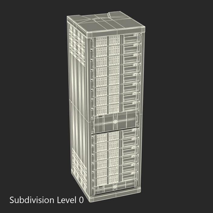 3D model Servers in Rack