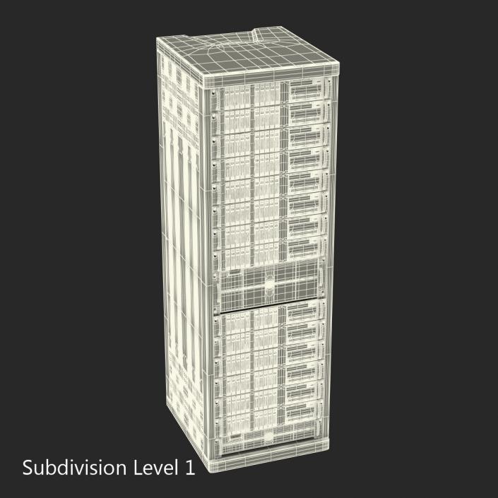 3D model Servers in Rack