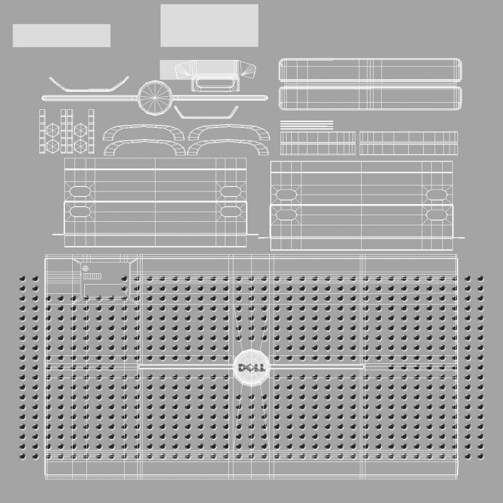 3D model Servers in Rack