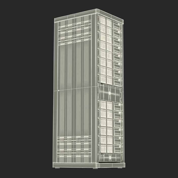 3D model Servers in Rack