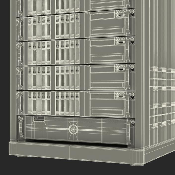 3D model Servers in Rack