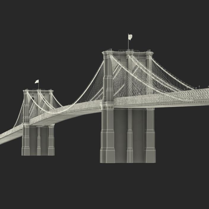 3D model Brooklyn Bridge