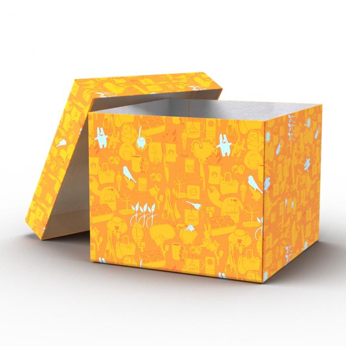 Giftbox Orange 3D model