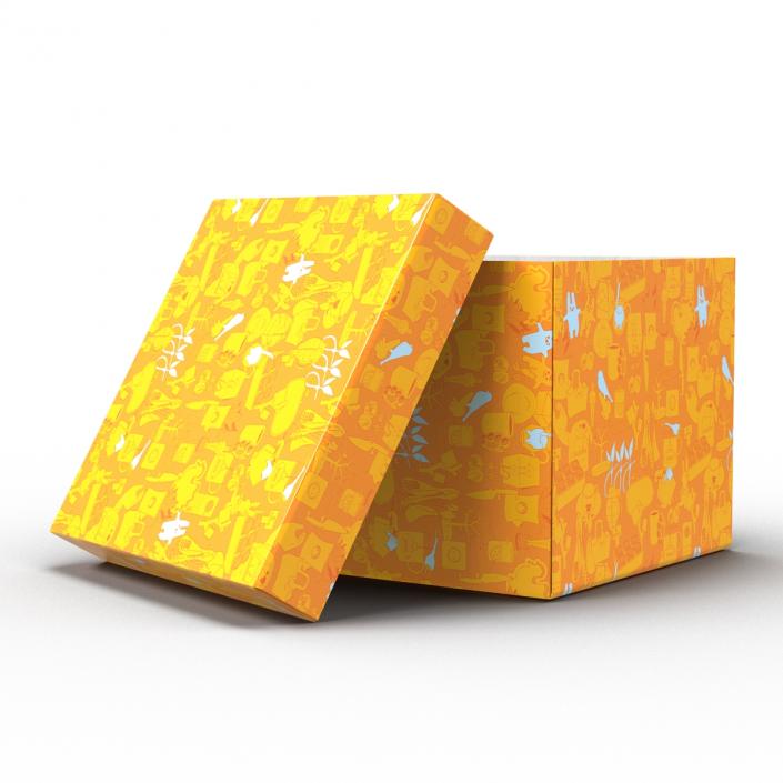 Giftbox Orange 3D model