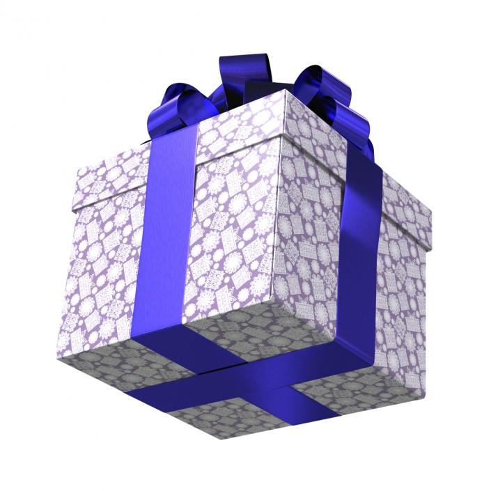 Giftbox Purple 3D model