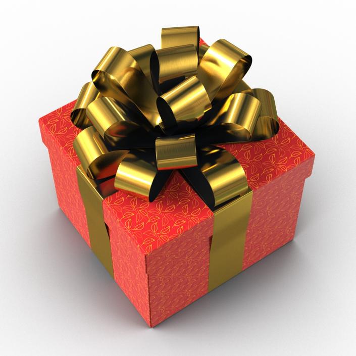 3D Giftbox Red