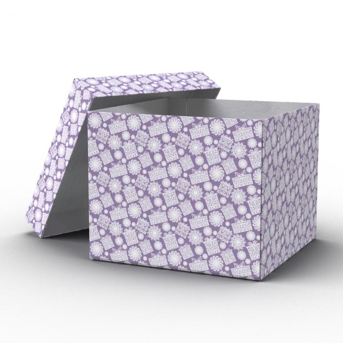 Giftbox Purple 3D model