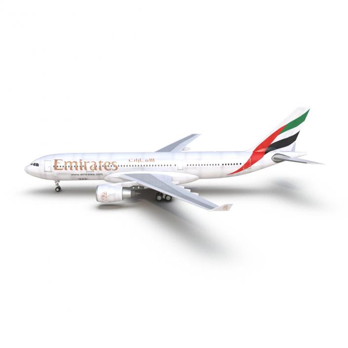 Jet Airliner Airbus A330-200 Emirates 3D