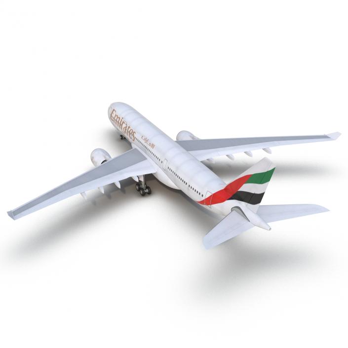 Jet Airliner Airbus A330-200 Emirates 3D