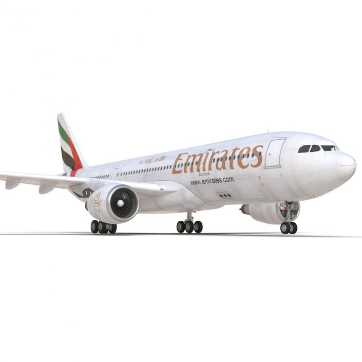 Jet Airliner Airbus A330-200 Emirates 3D