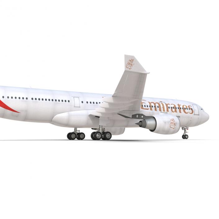 Jet Airliner Airbus A330-200 Emirates 3D