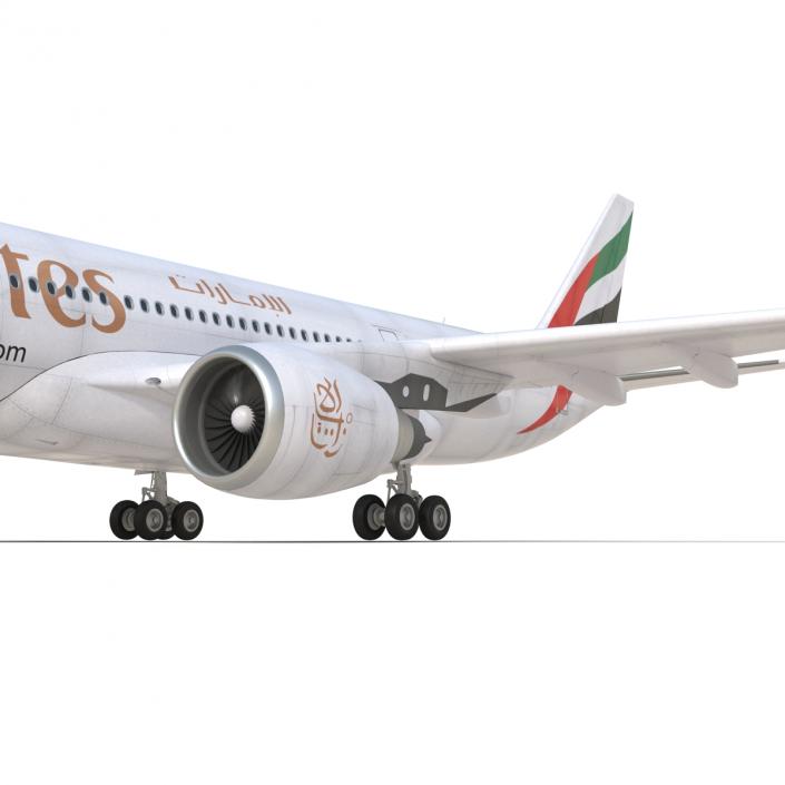 Jet Airliner Airbus A330-200 Emirates 3D