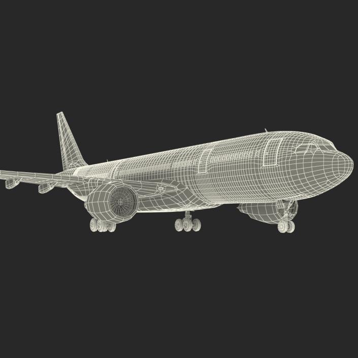 Jet Airliner Airbus A330-200 Emirates 3D