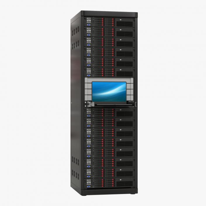 Servers in Rack 3 3D