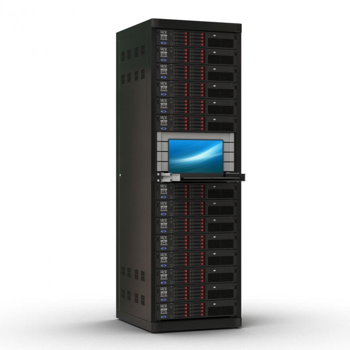 Servers in Rack 3 3D