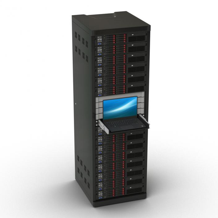 Servers in Rack 3 3D