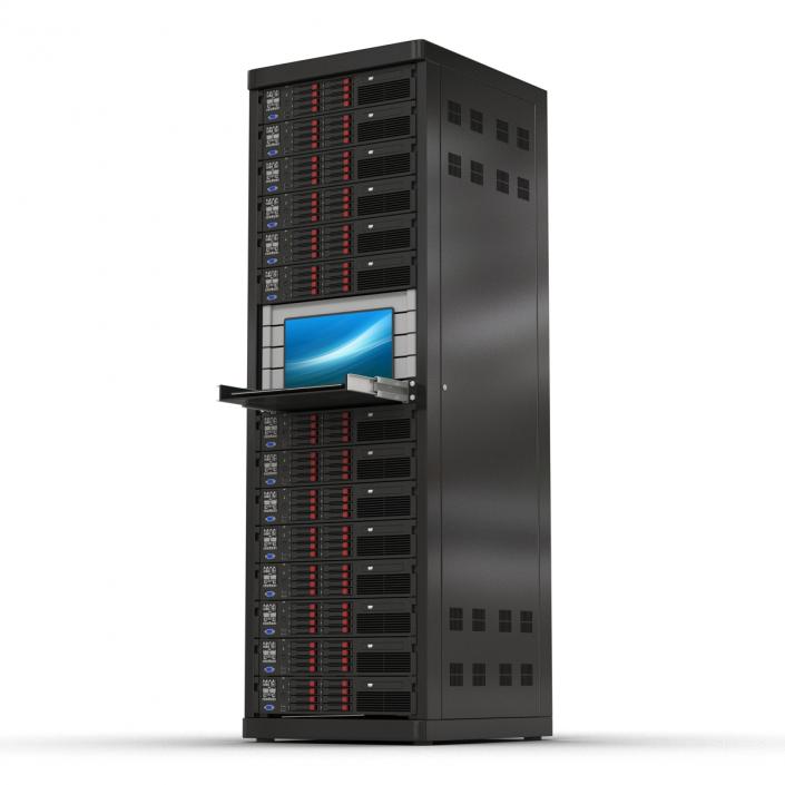 Servers in Rack 3 3D