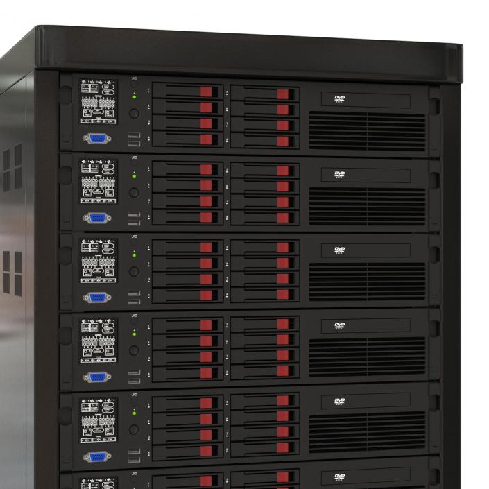 Servers in Rack 3 3D