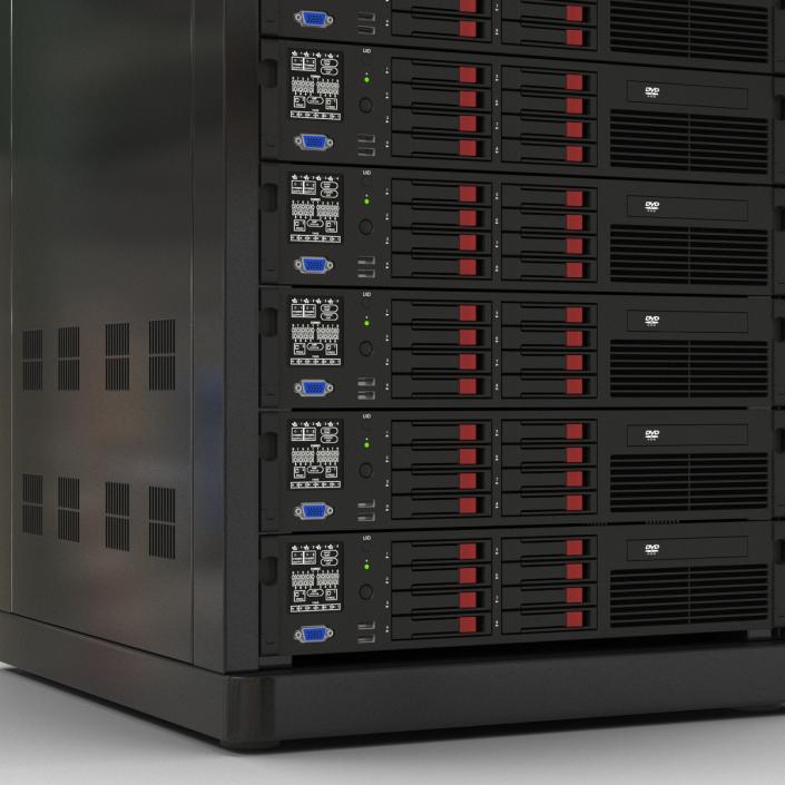 Servers in Rack 3 3D