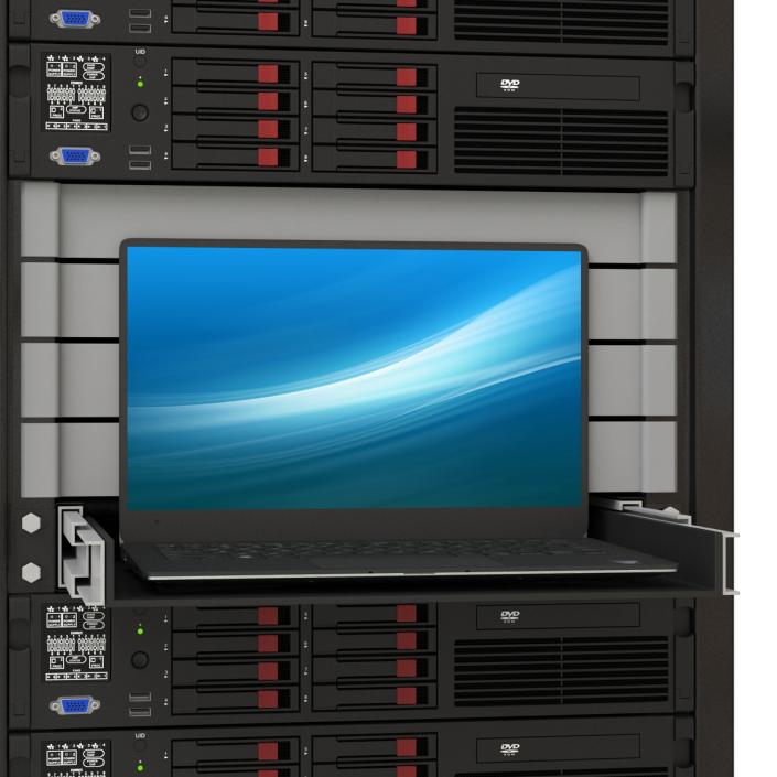 Servers in Rack 3 3D